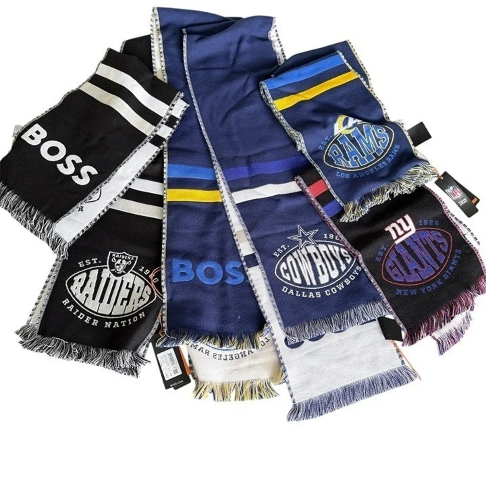 Hugo Boss X NFL RAMS Scarf, Wool-blend,‎ new with tag, Made in Italy